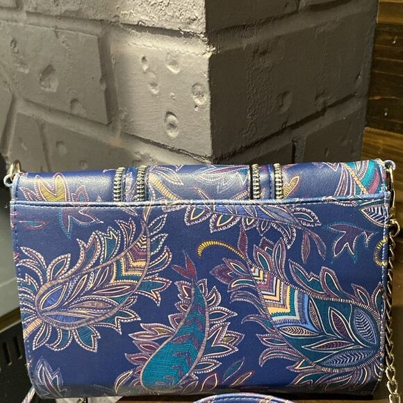 Nicole by Nicole Miller Wallet Convertible Clutch Crossbody Zipper Purse - Picture 10 of 11